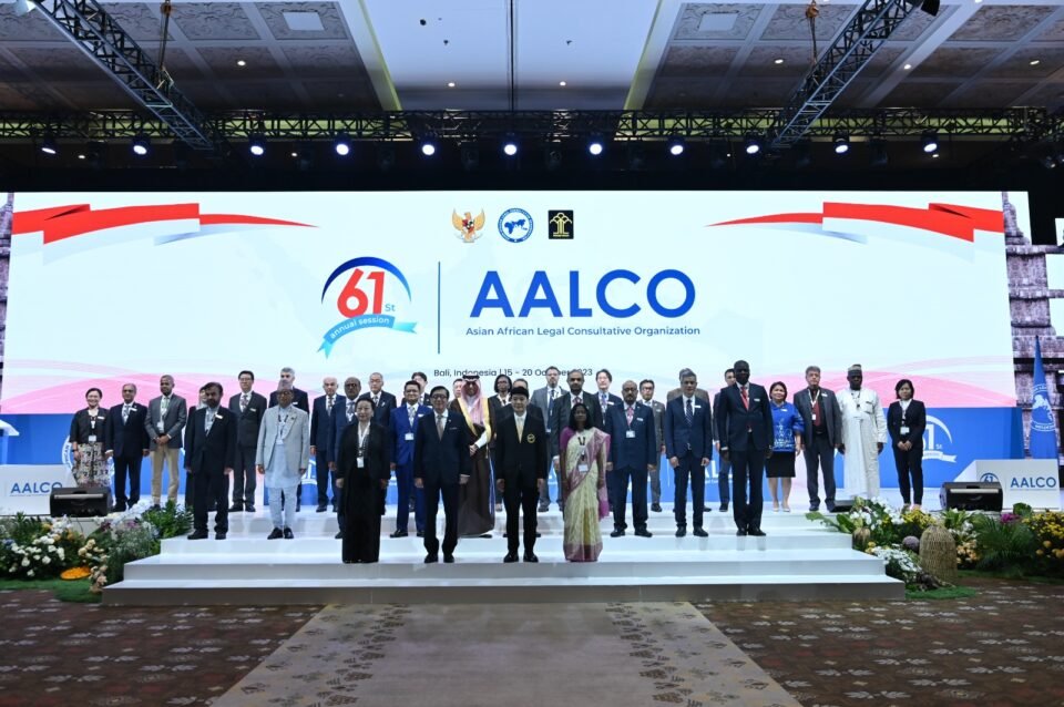 The 61st Annual Session of AALCO di Bali, Senin (16/10/2023).