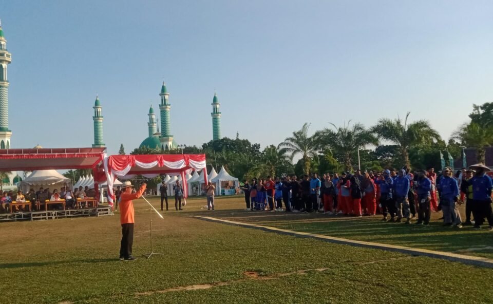 Ardiansyah Sulaiman saat membuka Pestival Olahraga Tradisional dan Disabilitas Kalimantan Timur